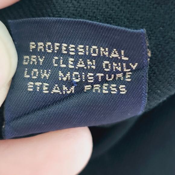 Andrea Viccaro 100% Wool Skirt Women's Size 10 Black Professional Minimalist - Picture 6 of 6